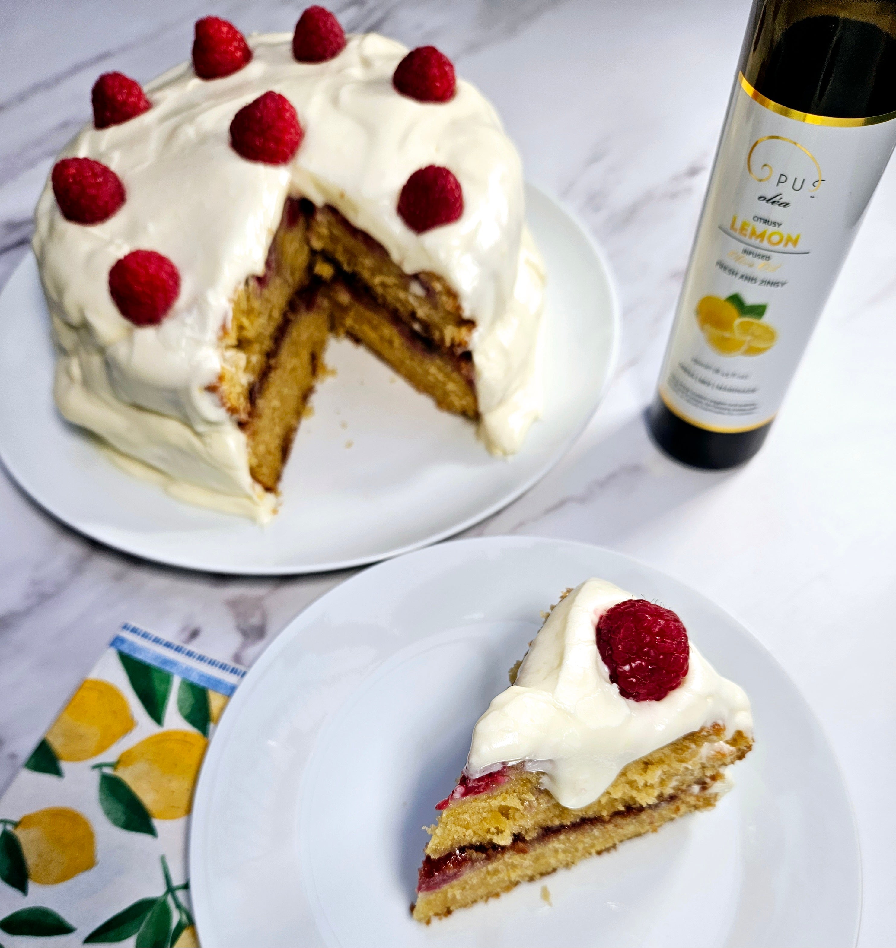 Lemon-Raspberry Cake – Opus Live Well