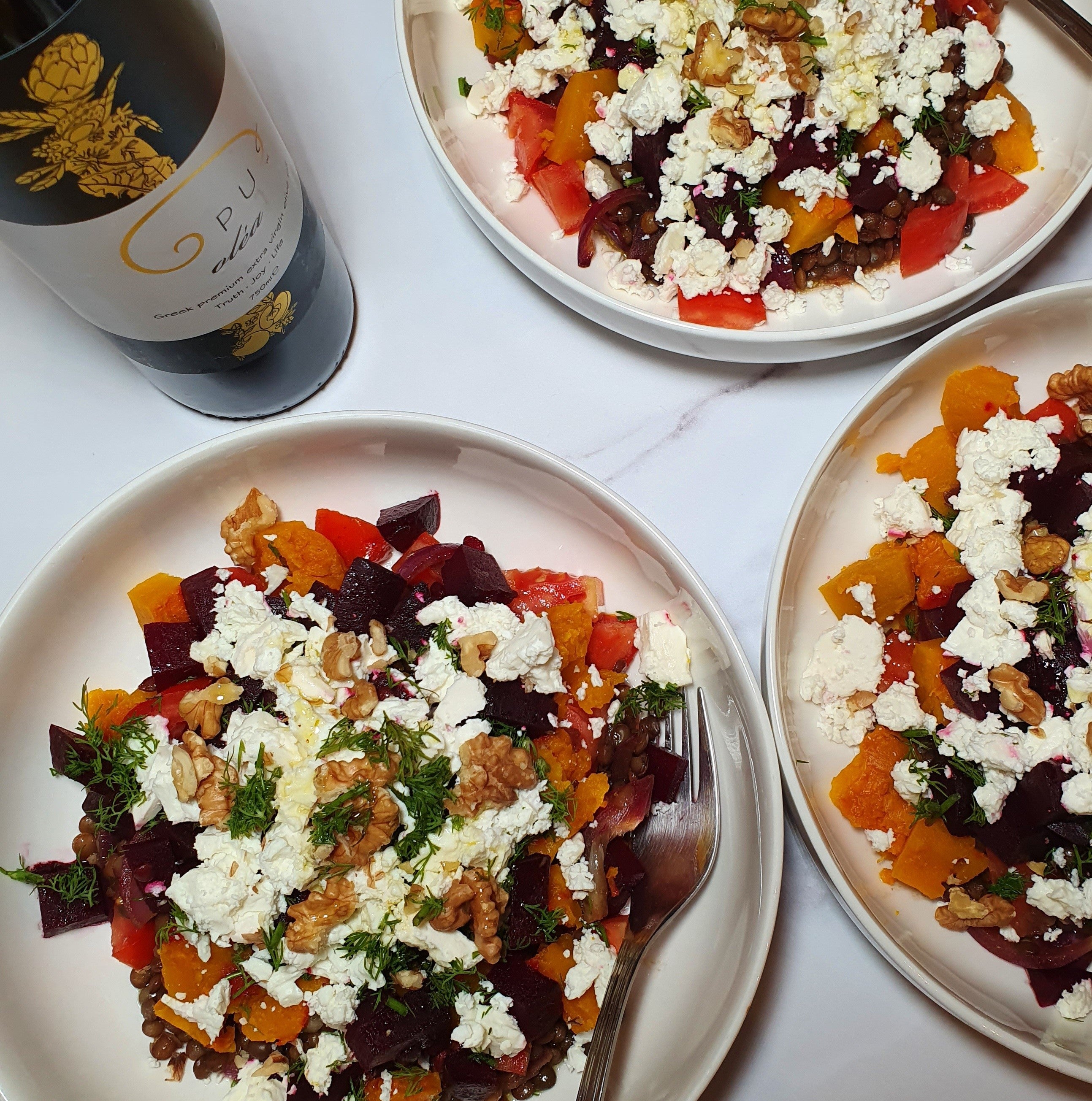 Roast Pumpkin, Feta and Lentil Salad – Opus Live Well