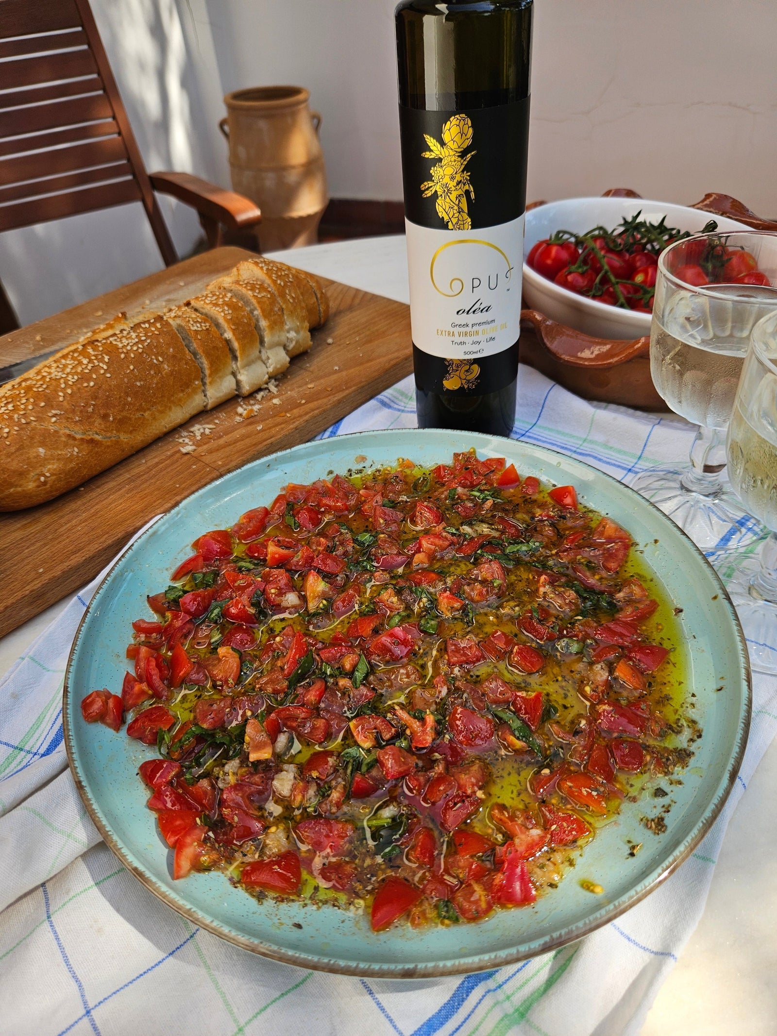 Loaded Olive Oil: Crushed Cherry Tomato & Garlic Confit