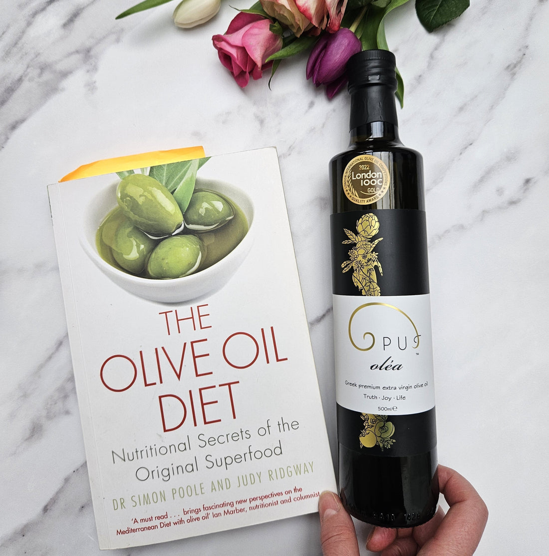 The Olive Oil Diet book by Dr Simon Poole — a guide to the health benefits of extra virgin olive oil
