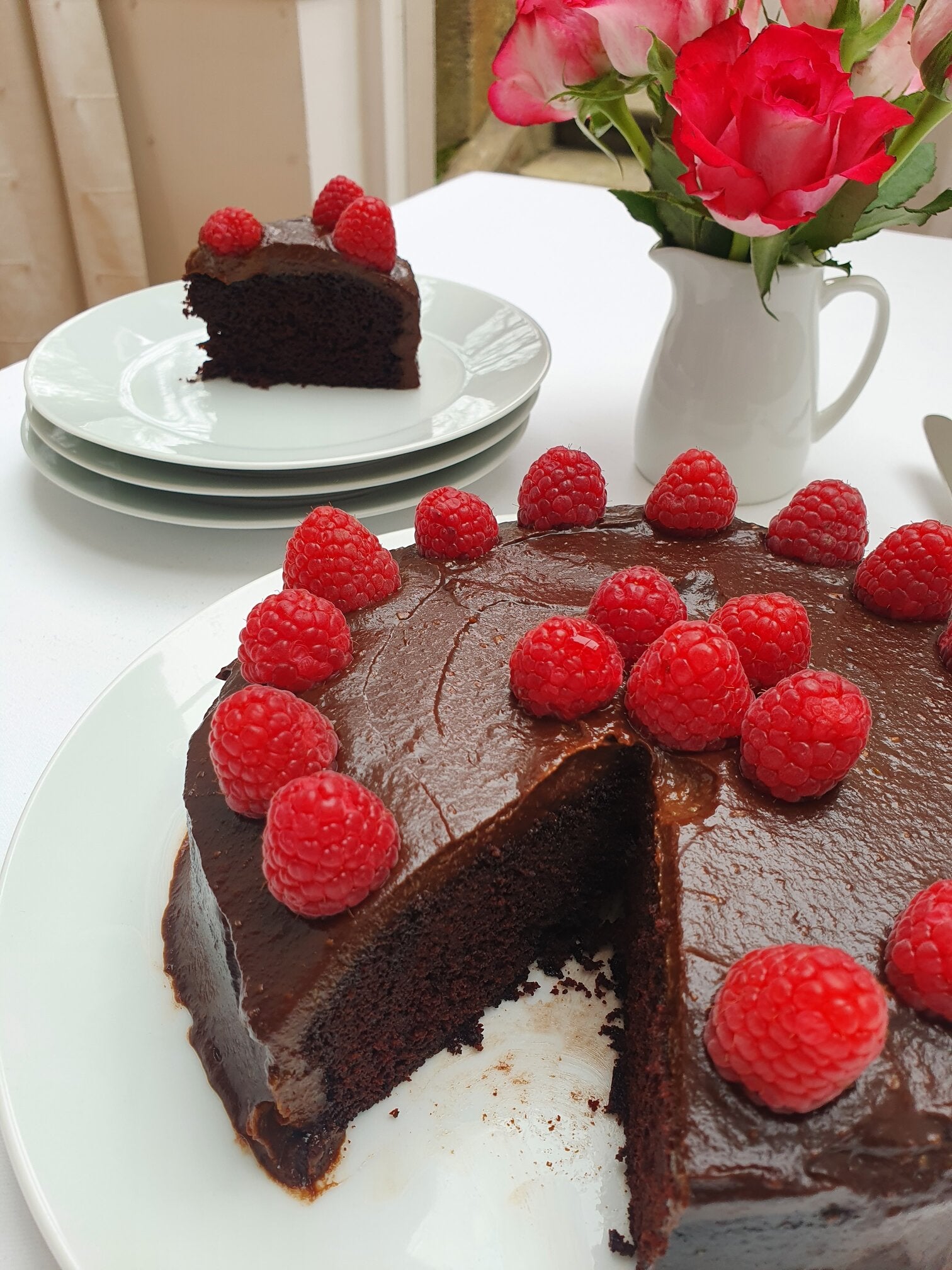 Chocolate and olive oil cake
