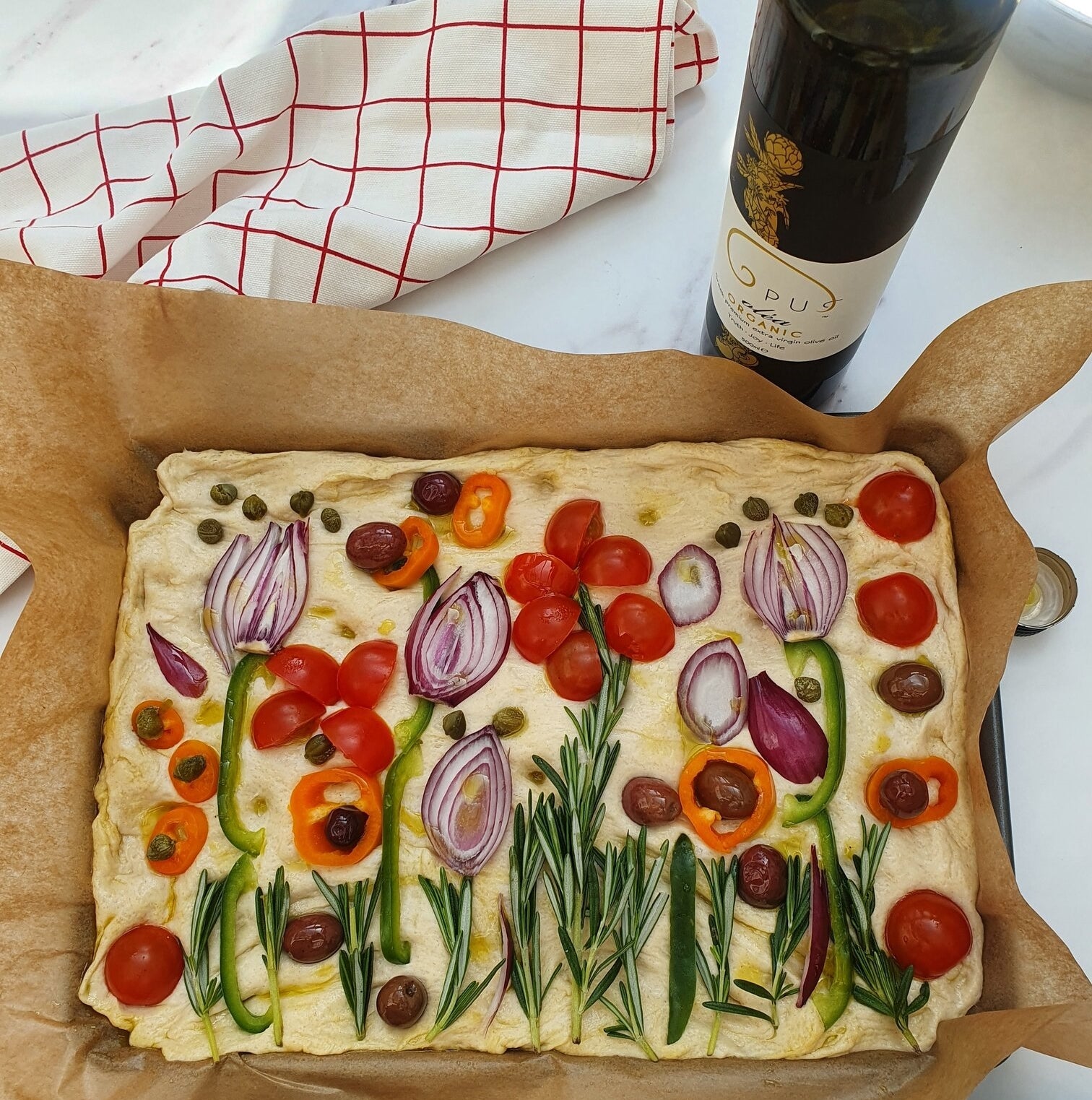 Pretty Decorative Focaccia