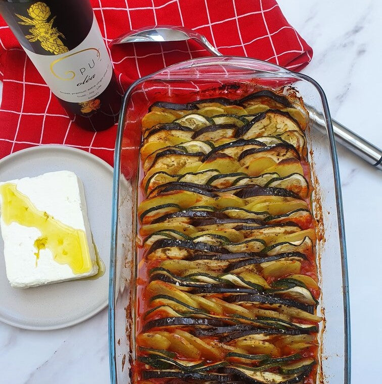 French Tian Provencal with Opus Olea extra virgin olive oil