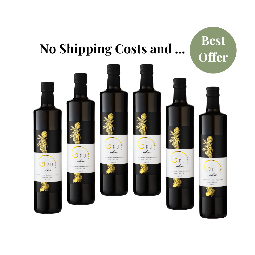 Classic Opus Oléa Extra Virgin Olive Oil bundle of 6 x 750 ml