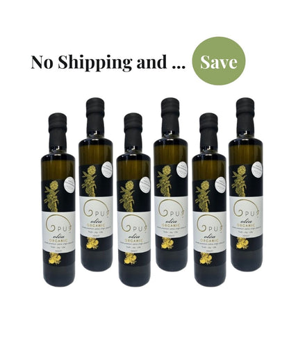 Organic Gold Extra Virgin Olive Oil bundle 6 x 500ml