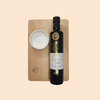 Set of cutting board, dipping bowl and 500ml bottle of evoo